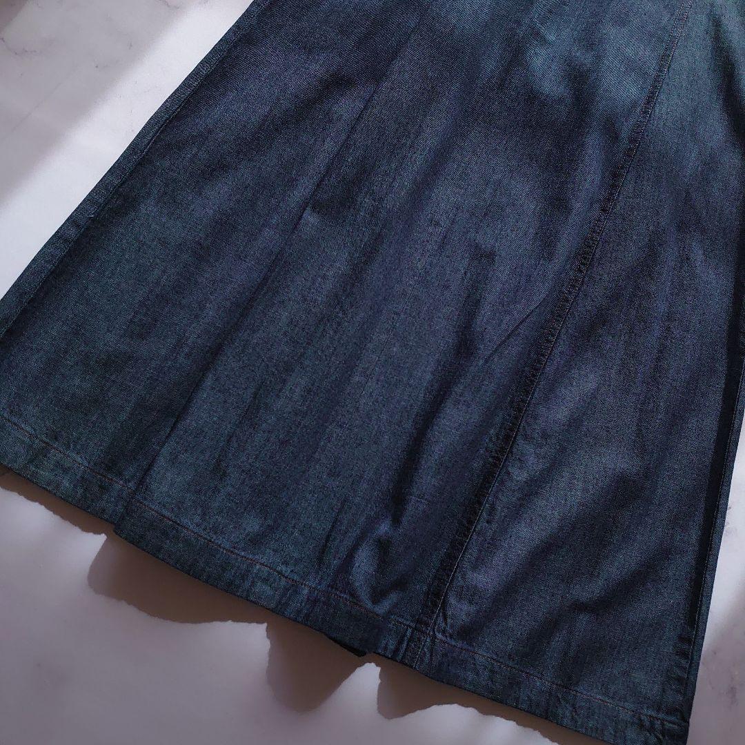 25SS タグ付 DUAL VIEW 麻100％ サマーデニムワンピース 40