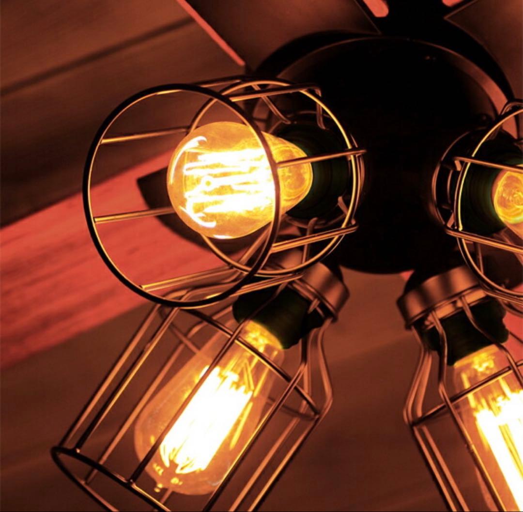 レトロシーリングファン　リモコン付き