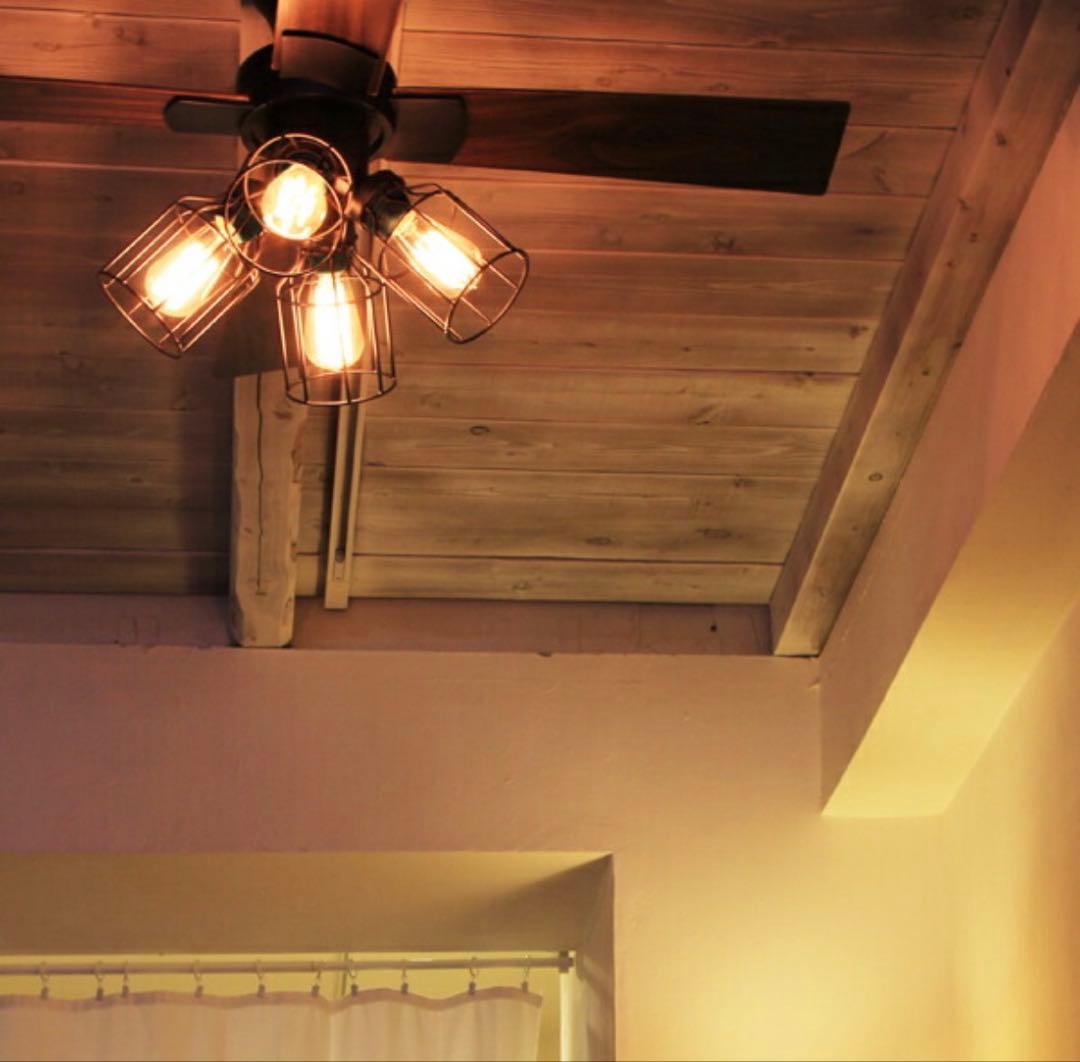 レトロシーリングファン　リモコン付き