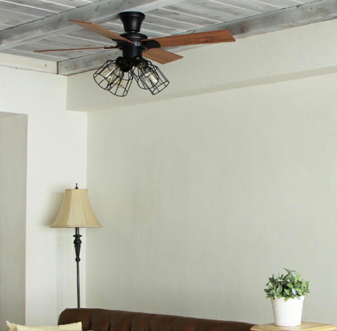 レトロシーリングファン　リモコン付き