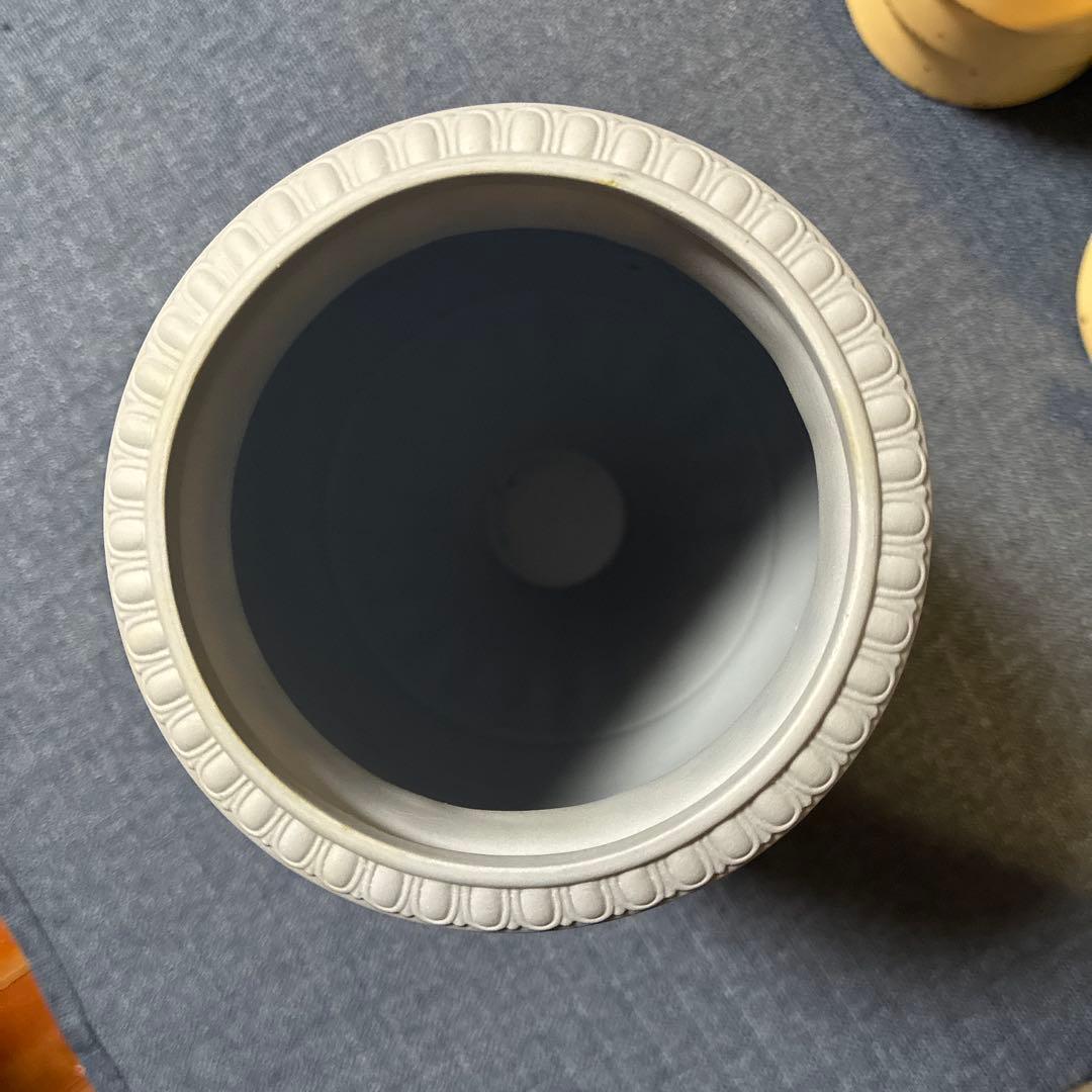 【未使用】ウェッジウッド　ジャスパーウェア　ペールブルー　ボーンティフルベース