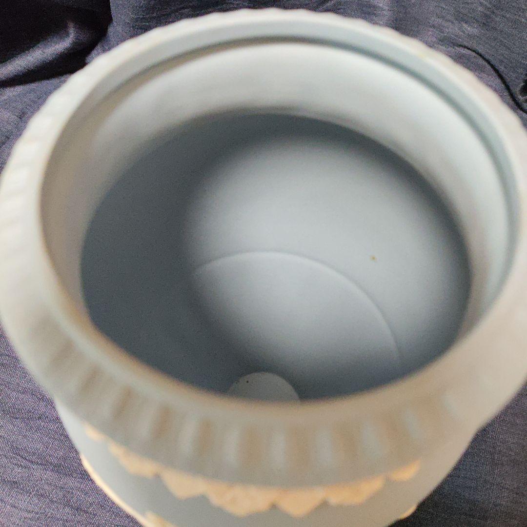 【未使用】ウェッジウッド　ジャスパーウェア　ペールブルー　ボーンティフルベース