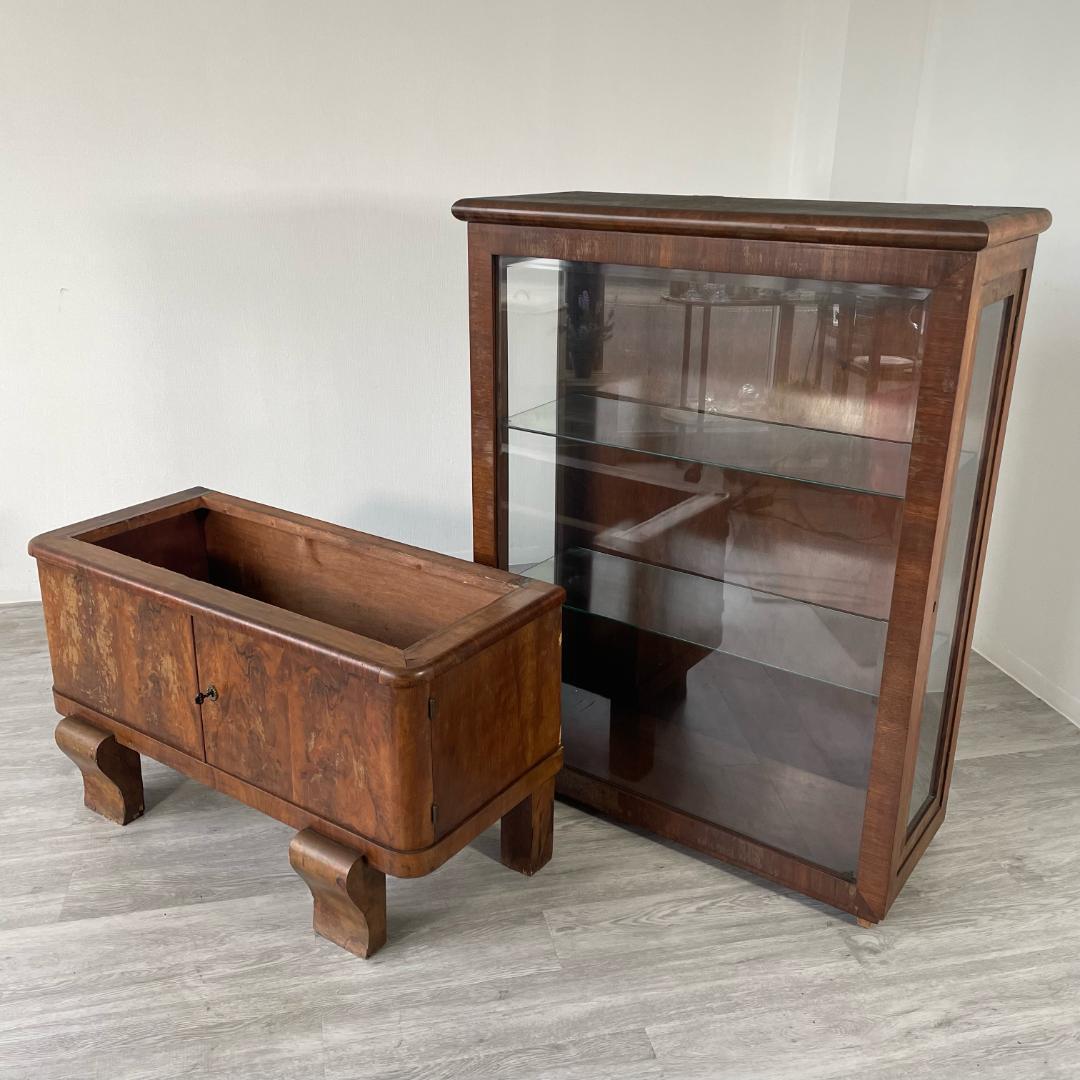 【最終値下げ】ディスプレイキャビネット アンティーク 家具 英国製 123A