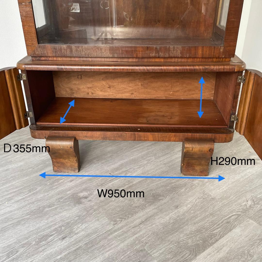 【最終値下げ】ディスプレイキャビネット アンティーク 家具 英国製 123A