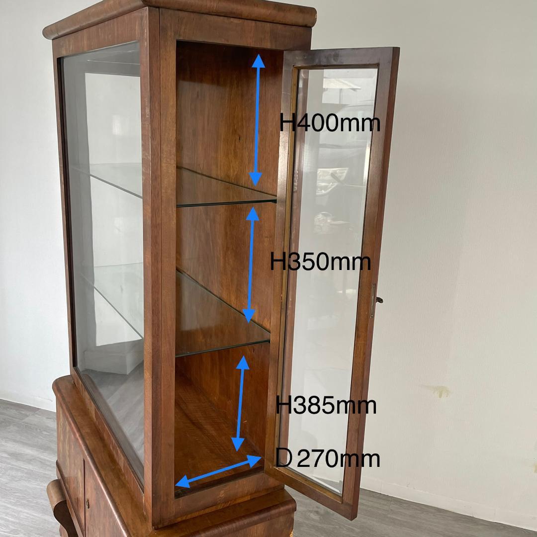 【最終値下げ】ディスプレイキャビネット アンティーク 家具 英国製 123A