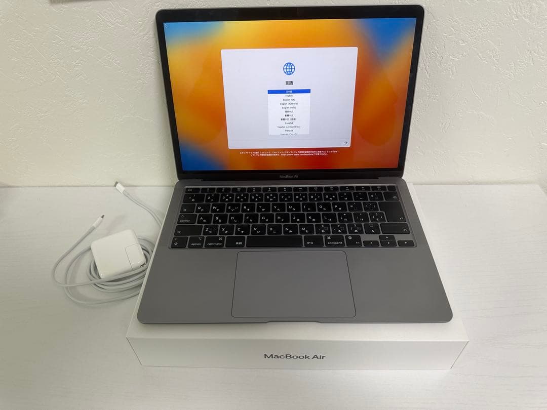 M1 Apple MacBook Air スペースグレー 本体 充電器付き
