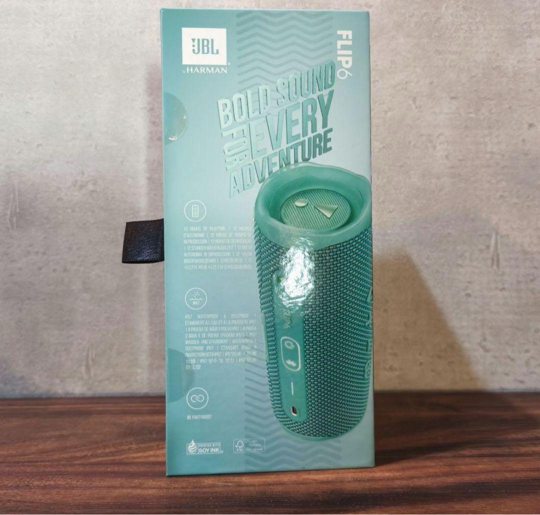 新品・大特価　JBL FLIP 6 スピーカー ワイヤレス 防塵防水　ティール