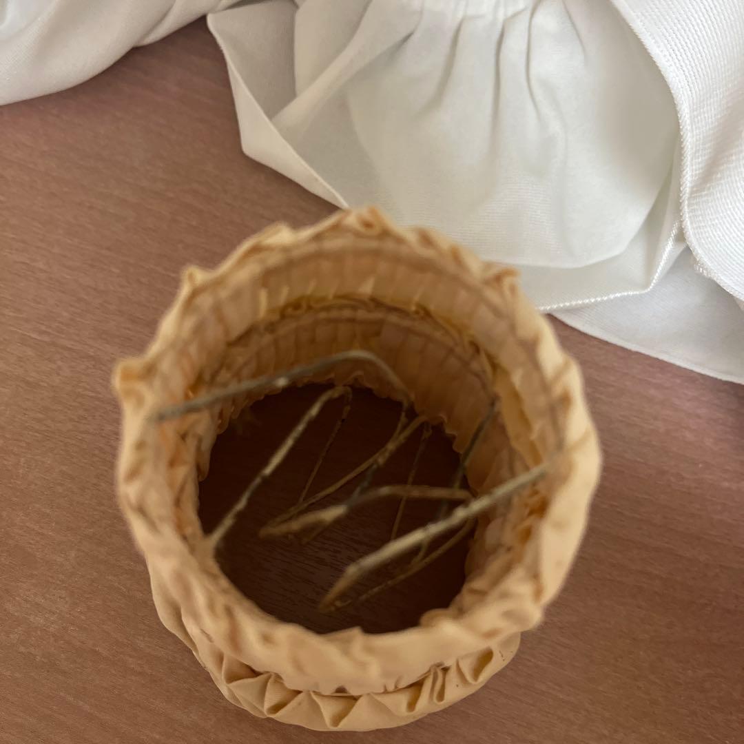 フランスアンティークヴィンテージ♡布ランプシェード2点セット