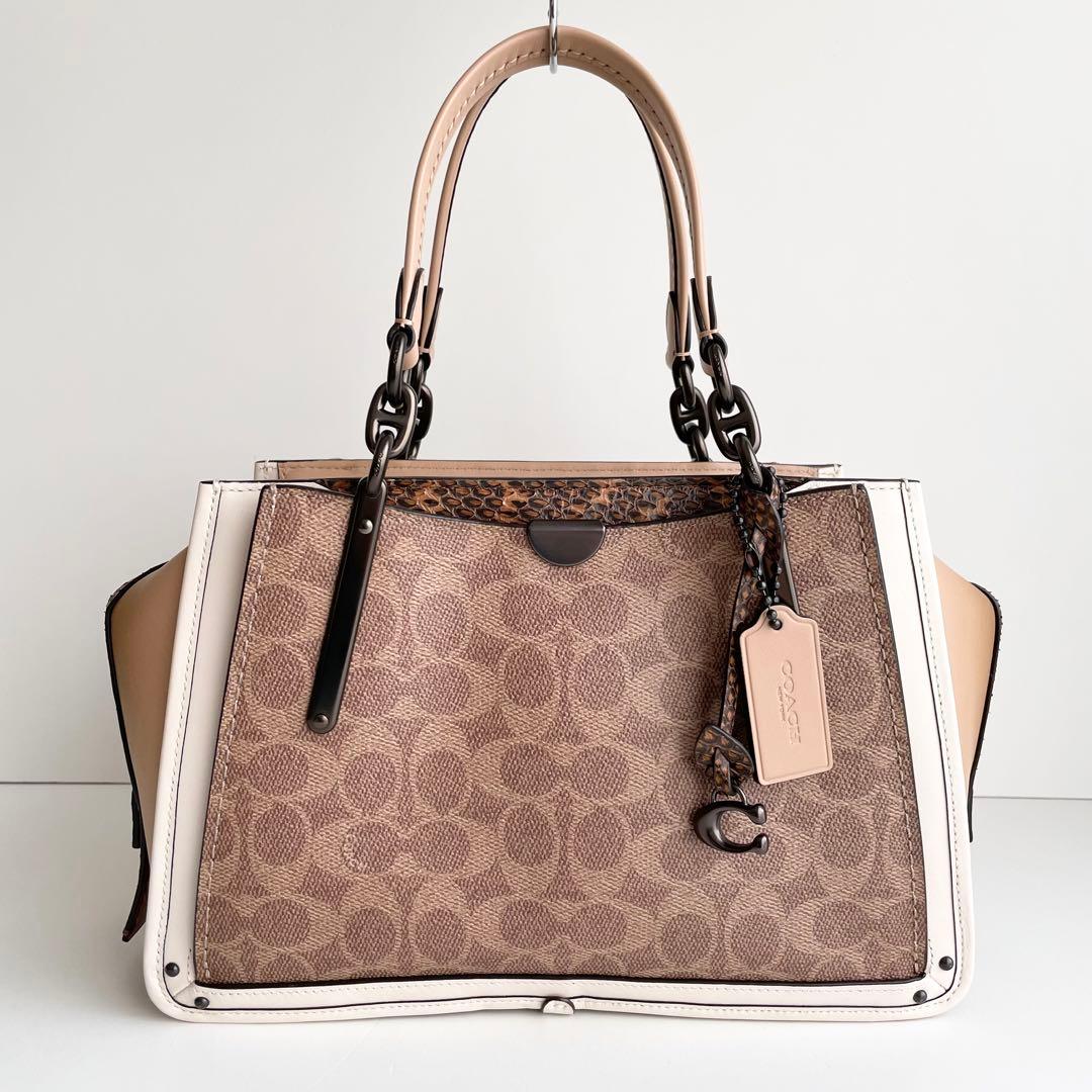 コーチ COACH ハンドバッグ ドリーマー シグネチャー パイソン 新品保管