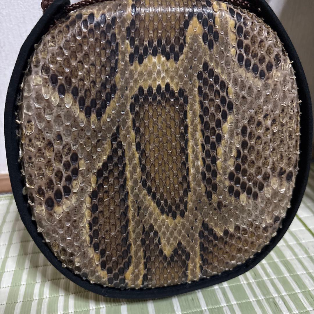 三線 蛇三線 本皮 本革 蛇皮 蛇革 三味線 琉球 沖縄 楽器　ソフトケース付き