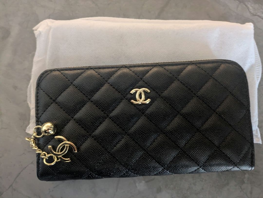 【新品・未使用】CHANEL ブラック 長財布 キルティング　ノベルティ