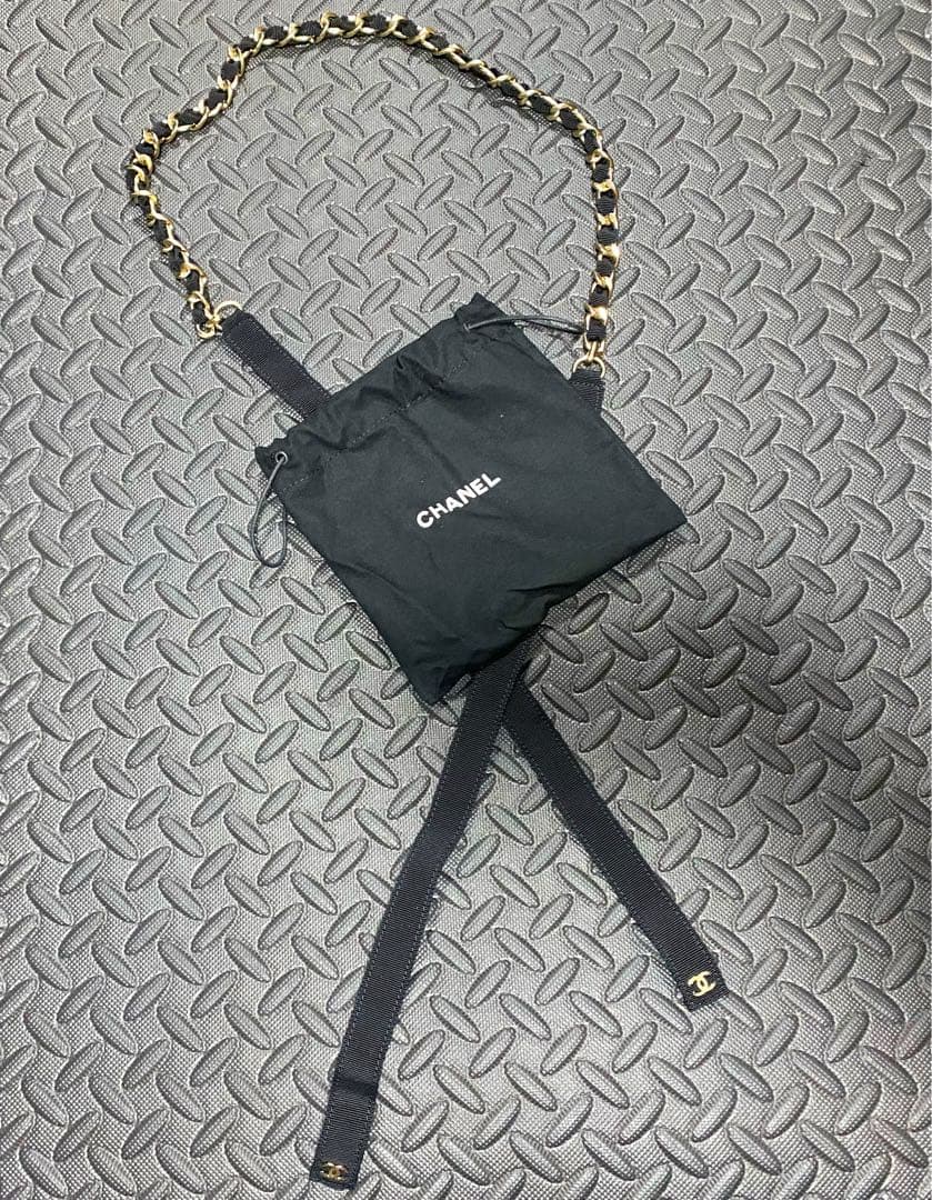 シャネル ココマーク リボンチェーンベルト 154cm 保存袋付き