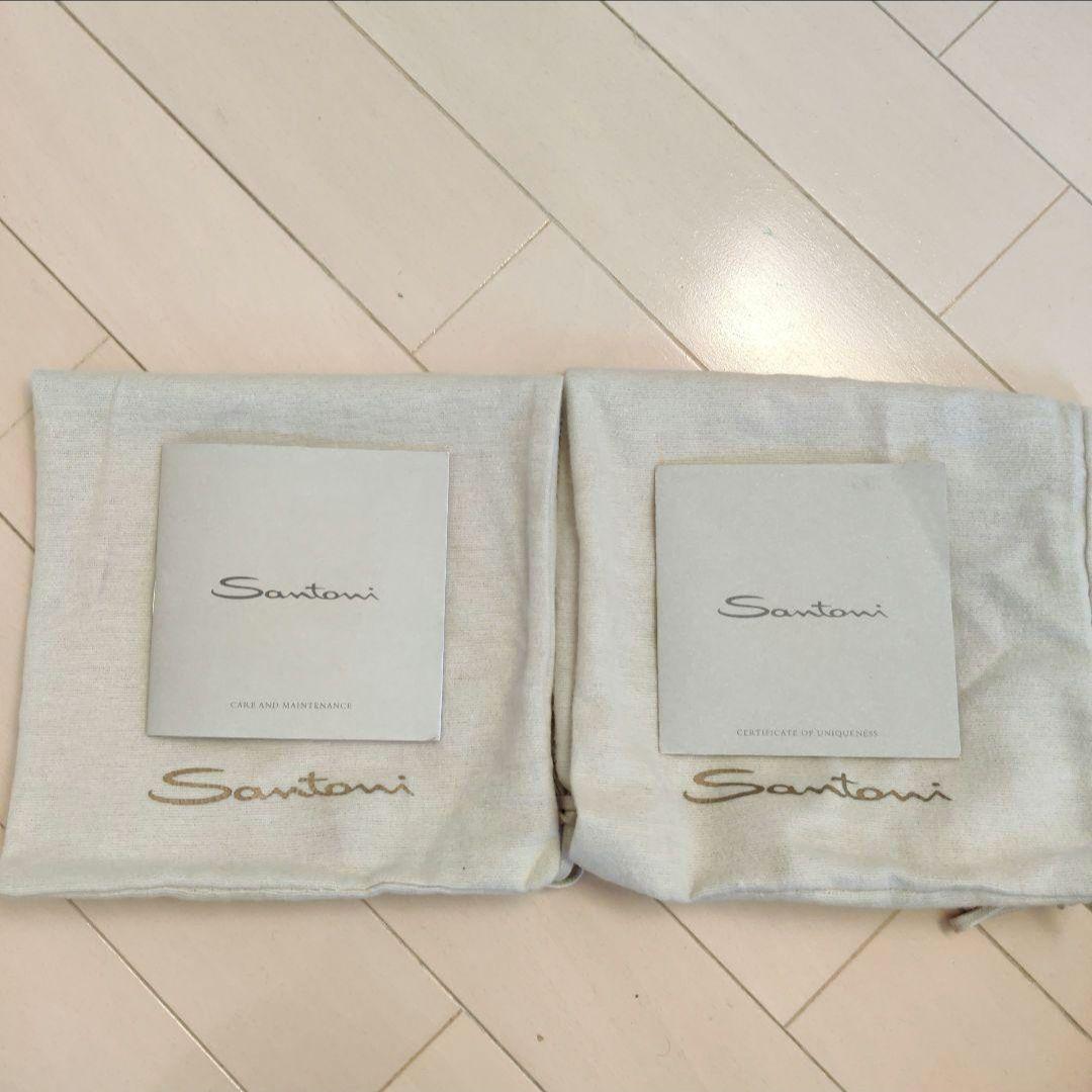 Santoni プレーントゥ+ウィングチップ グレー 8.5/27.2