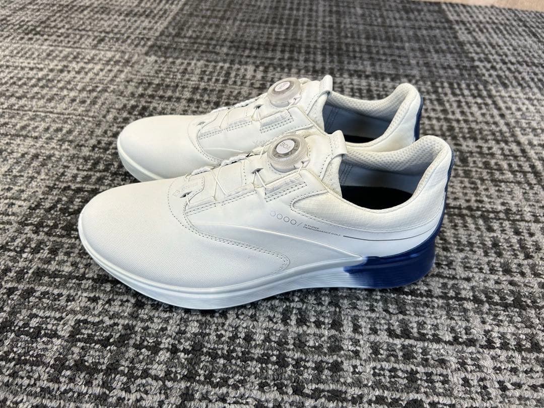 ECCO ゴルフシューズ ホワイト/ネイビー