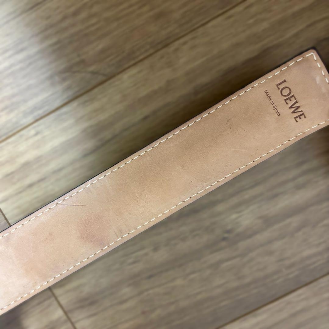 【おかか様】LOEWE アナグラム レザーバングル ブラウン