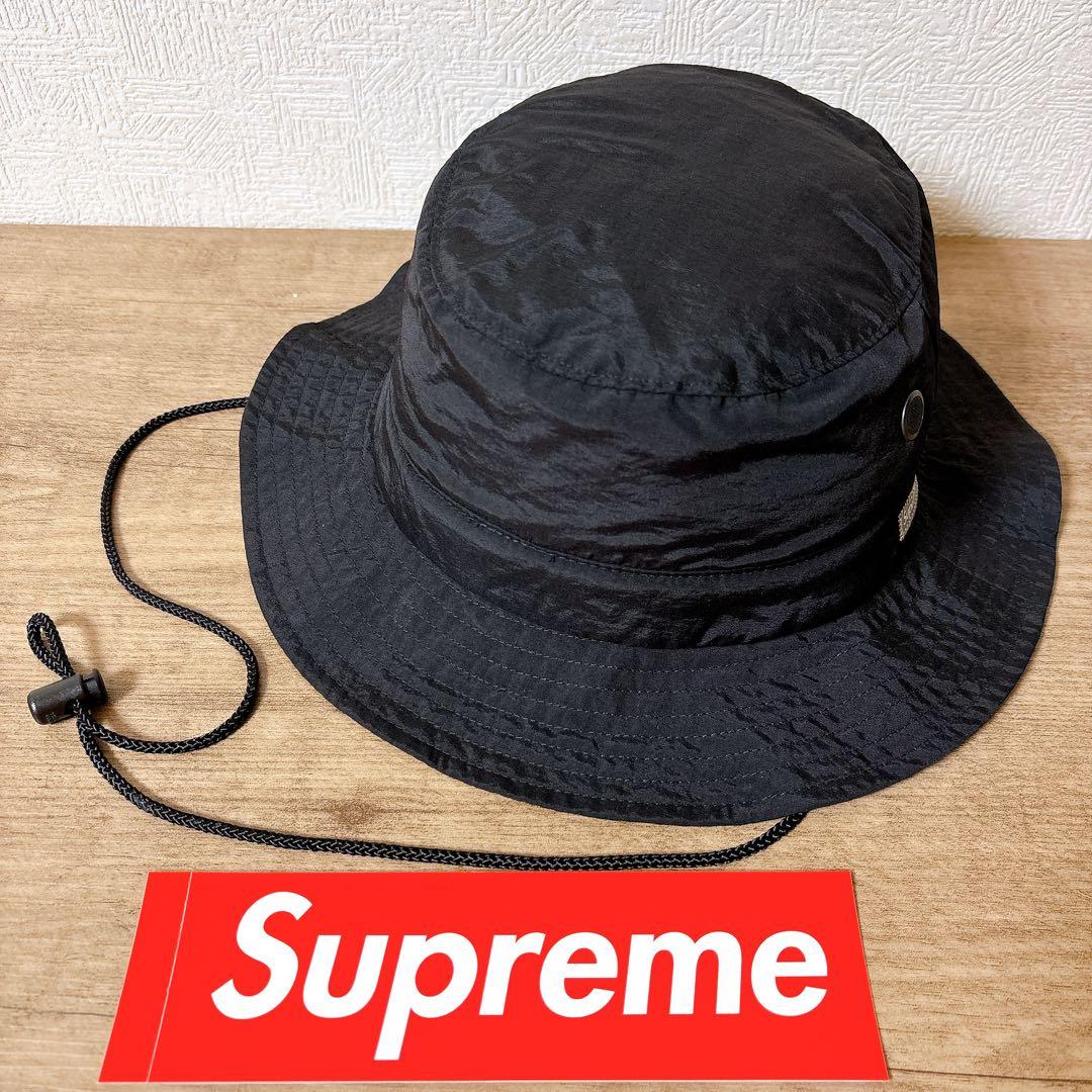 正規品　Supreme サファリハット　マウンテンハット　帽子　ブラック　黒