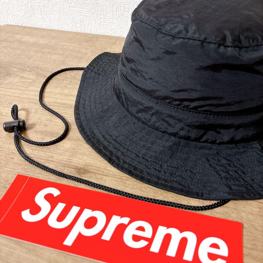 正規品　Supreme サファリハット　マウンテンハット　帽子　ブラック　黒