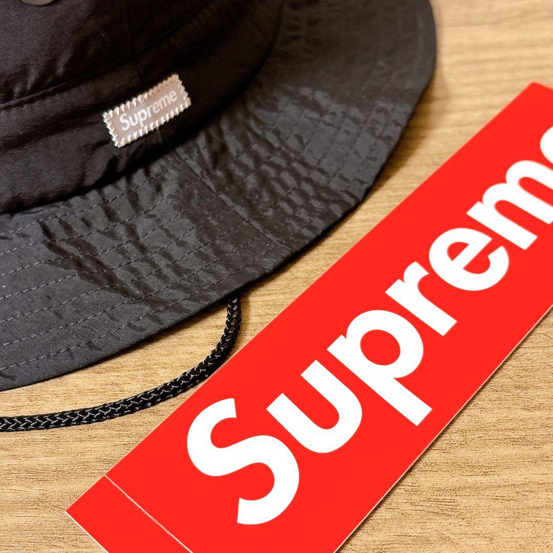 正規品　Supreme サファリハット　マウンテンハット　帽子　ブラック　黒