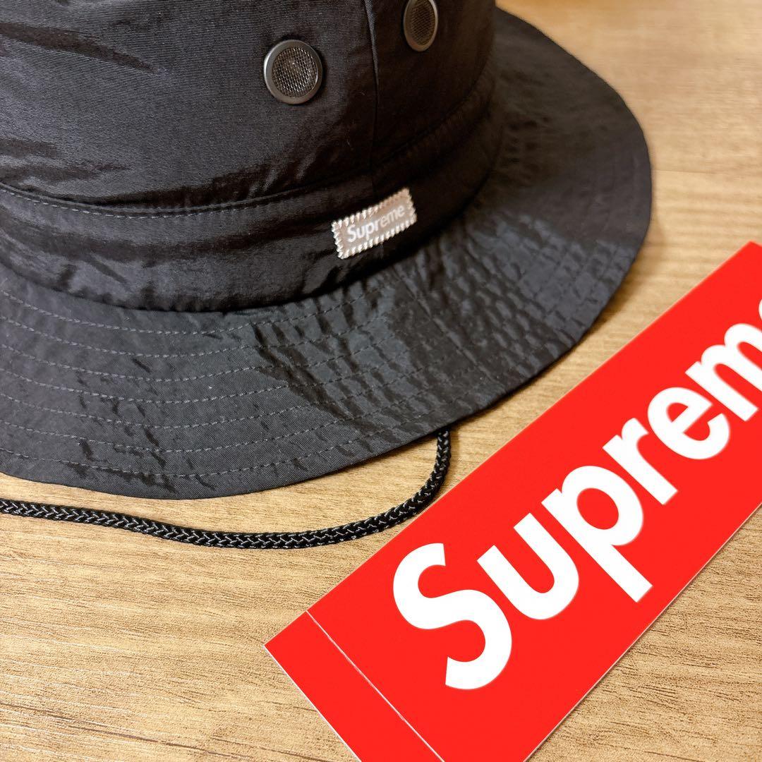 正規品　Supreme サファリハット　マウンテンハット　帽子　ブラック　黒