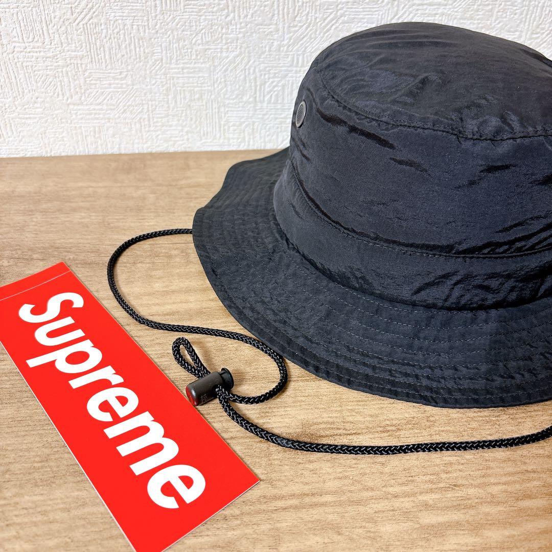 正規品　Supreme サファリハット　マウンテンハット　帽子　ブラック　黒