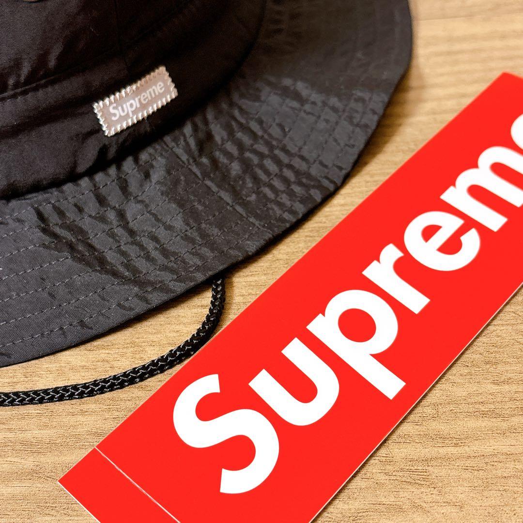 正規品　Supreme サファリハット　マウンテンハット　帽子　ブラック　黒