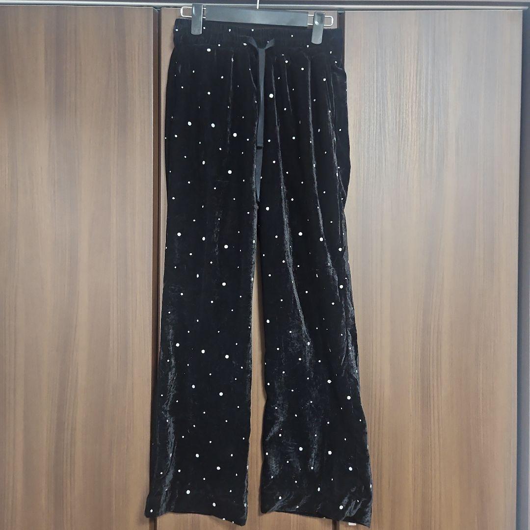 【美品】イエナ　クチュールドアダム Glitter PT ベロアイージーパンツ
