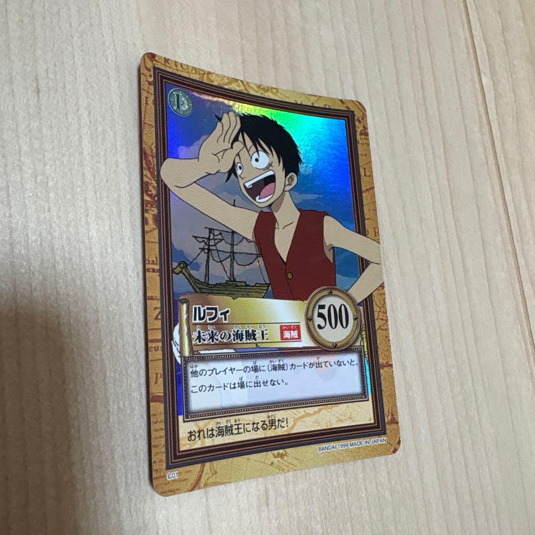 美品　ワンピース　カードダス　C01 おれは海賊王になる男だ　初期　絶版　ルフィ