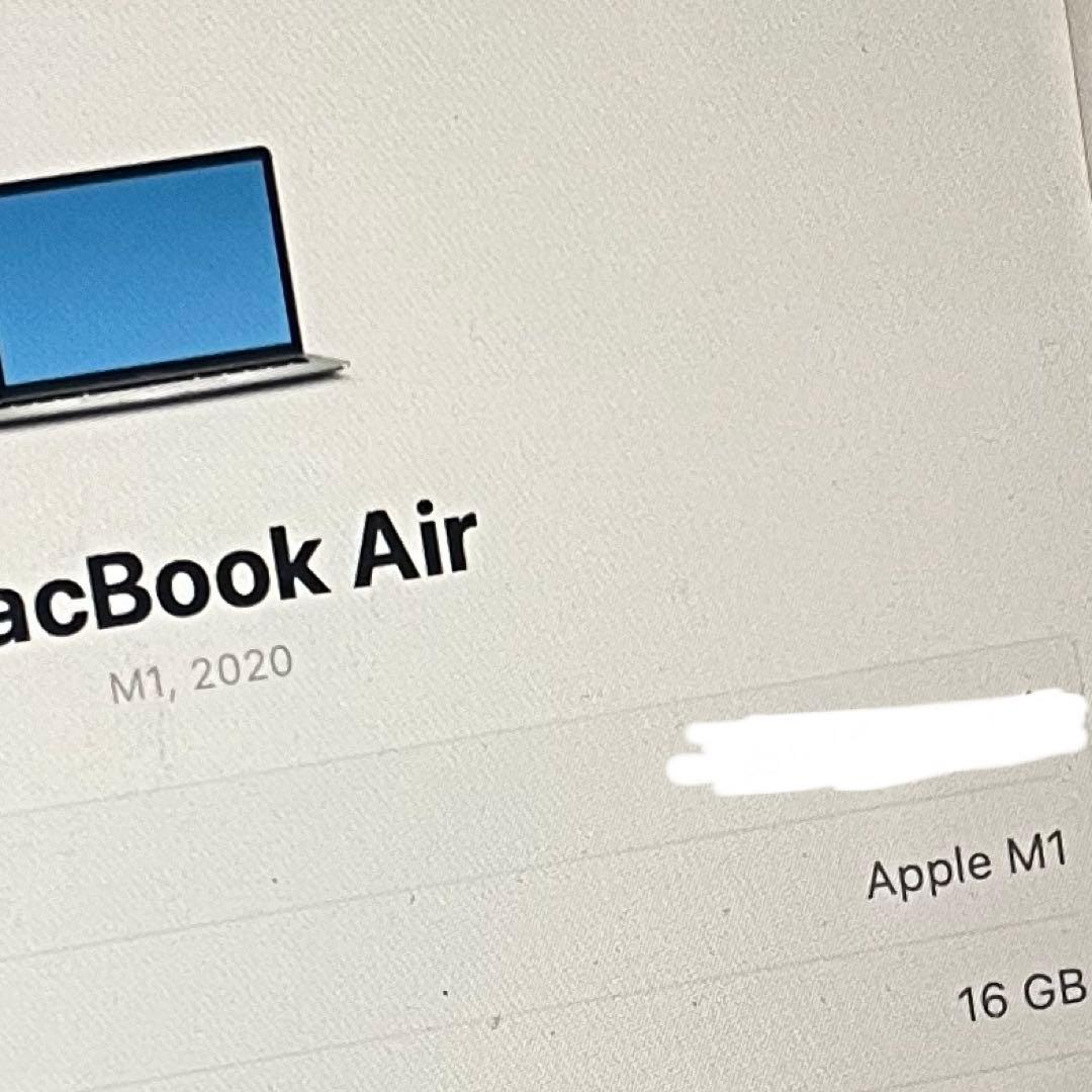 MacBook本体 MacBook Air M1 16GB 245GB