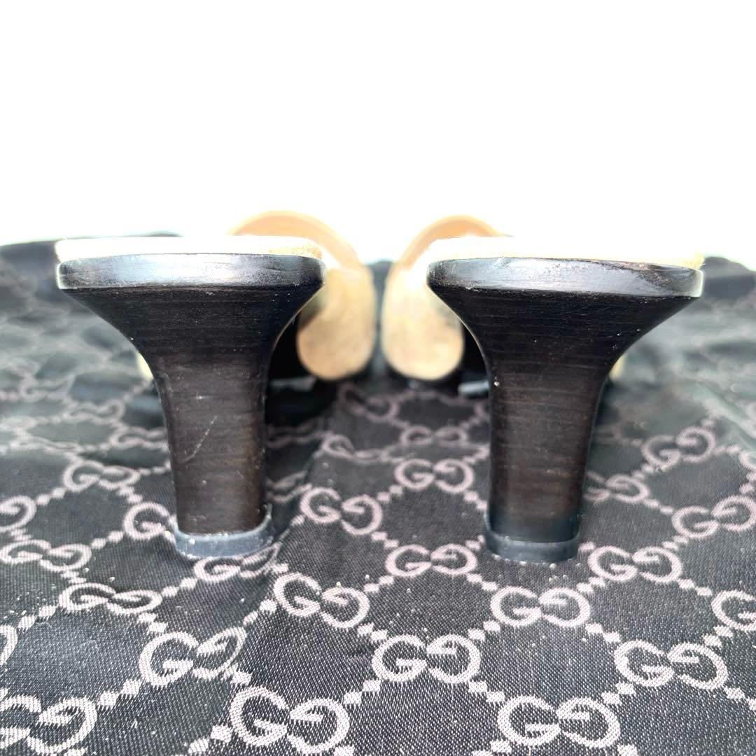 美品✨GUCCI グッチ ミュール サンダル GG 金具24.5cm
