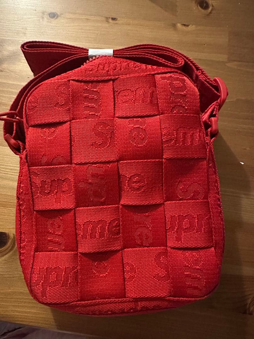 T*★様 Supreme レッド チェック柄 バッグ