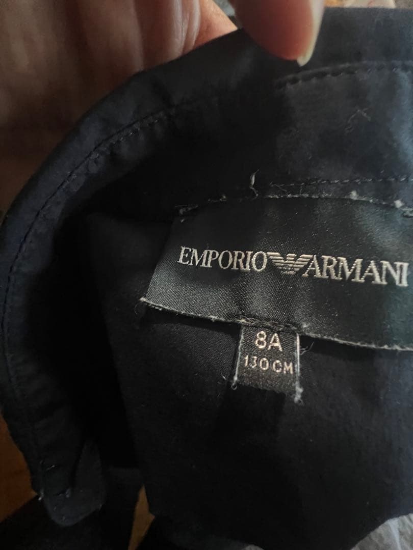 エンポリオアルマーニ ジュニア 長袖シャツ2枚セット！130㎝ セレモニーに