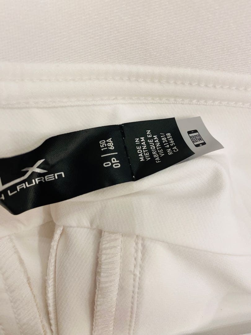 RLX 0サイズ　ストレッチパンツ　白色　未使用品　150 ラルフローレンゴルフ