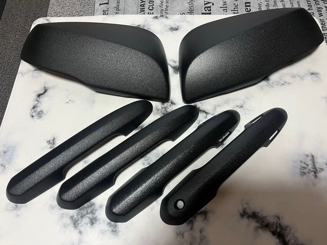 rav4 50系ドアミラーカバー、ドアハンドルカバーラプターライナー塗装