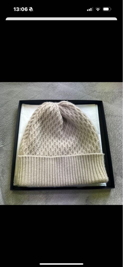 CHANEL ベージュ ニット帽