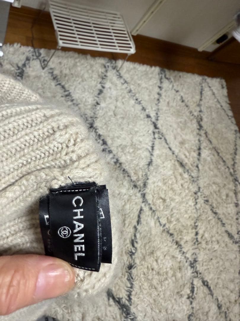 CHANEL ベージュ ニット帽