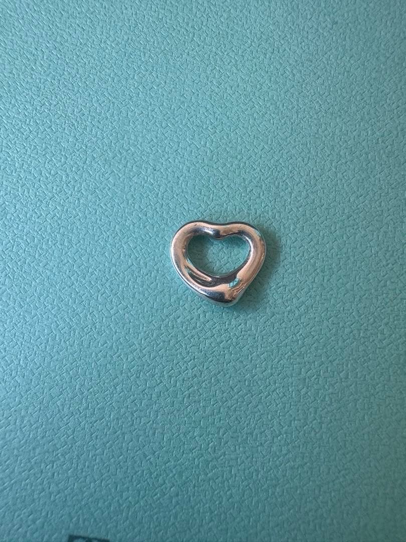 現行品　極美品ティファニー オープンハート ペンダント11mm