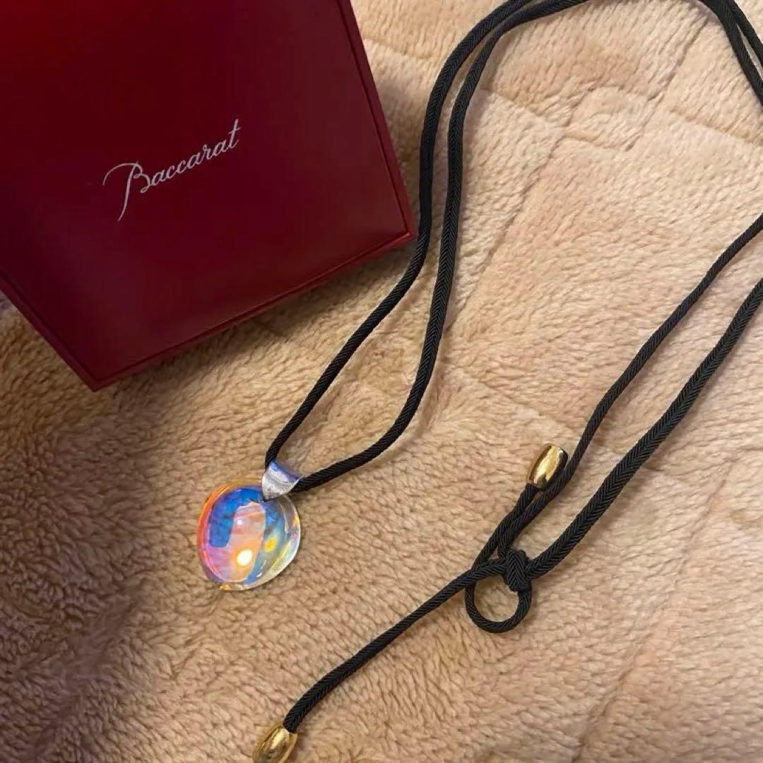 早いもの勝！最終値バカラ　美品　プシデリック　ネックレス　オーロラ　シルバー