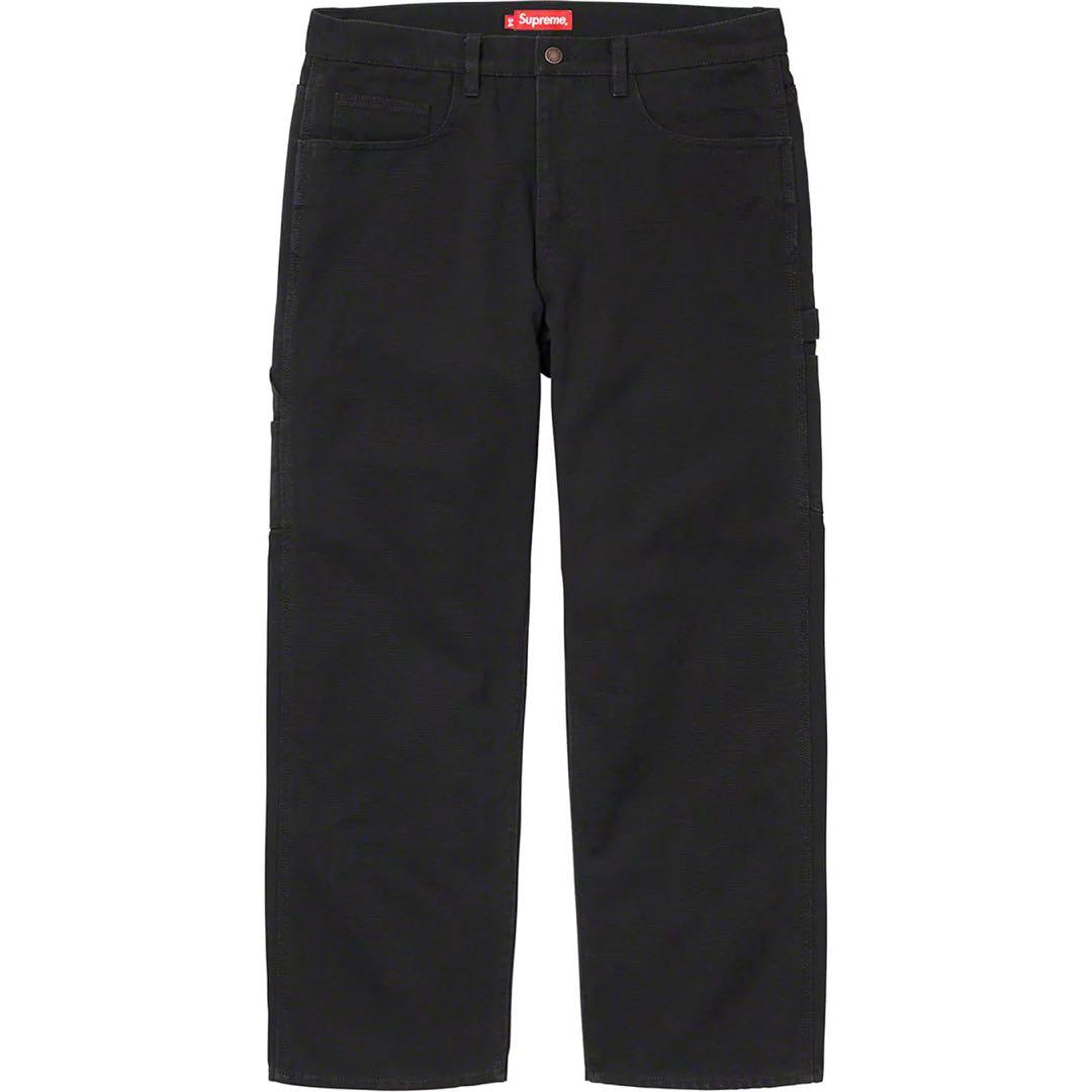 Supreme ブラック カーゴパンツ　34
