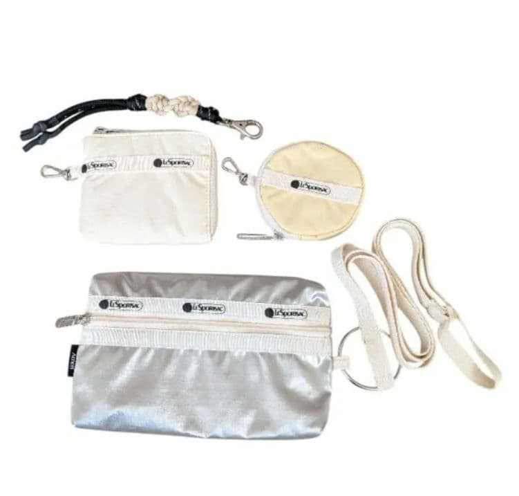 美品✨️完売品LeSportsac×AMERI Multi Pouch シルバー