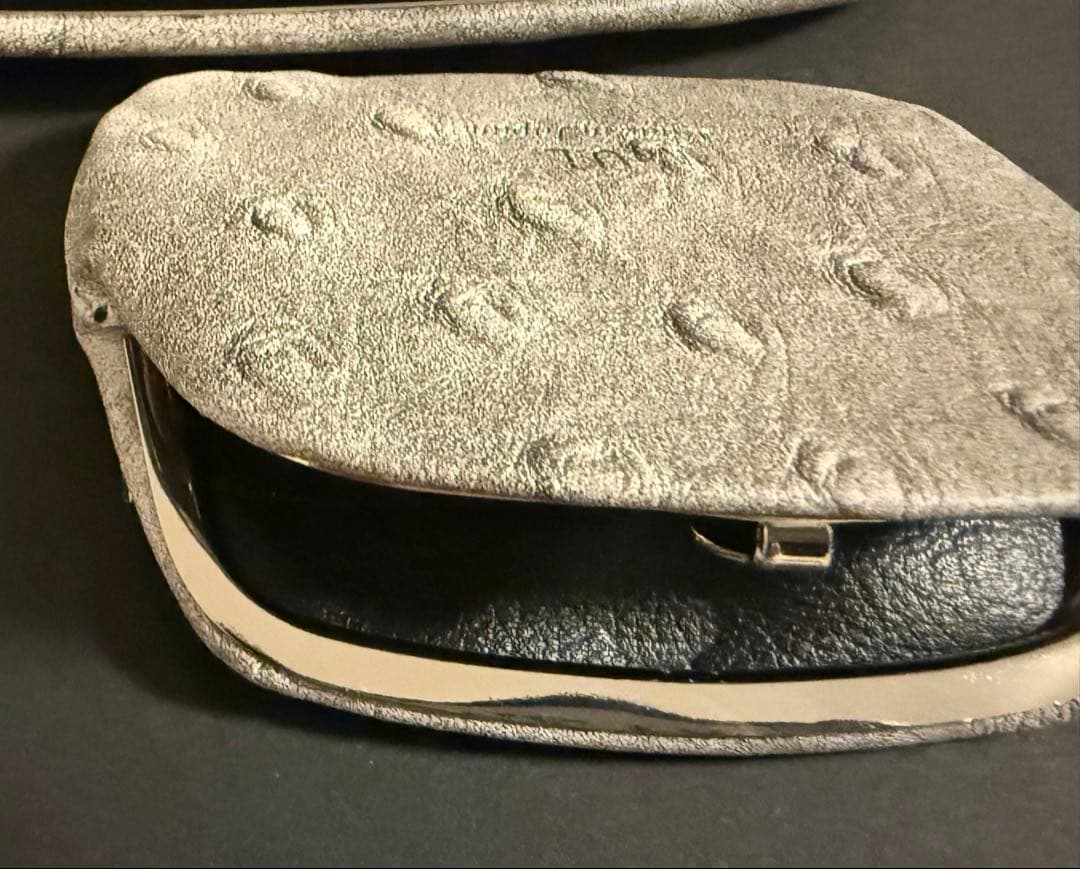 M.U.L がま口　オーストリッチ　小銭入れ【新品•タグ付き】