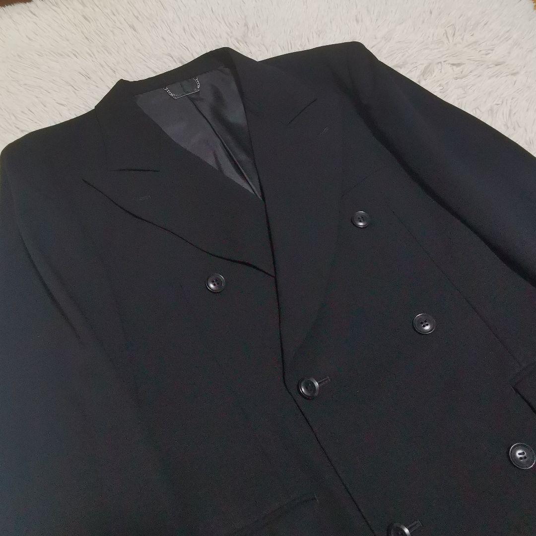 YOSHIYUKI KONISHI ダブル セットアップ スーツ 黒 　 LL