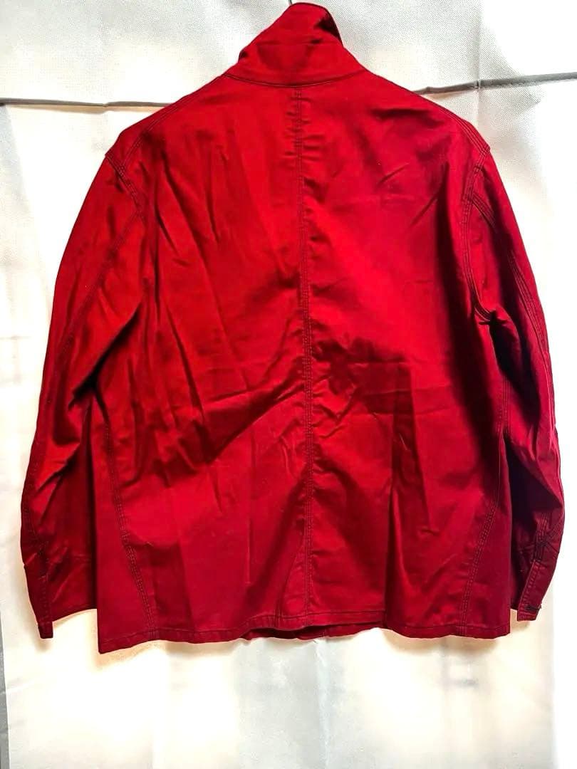 Needles × SMITH’S カバーオール 蝶刺繍 レッド M