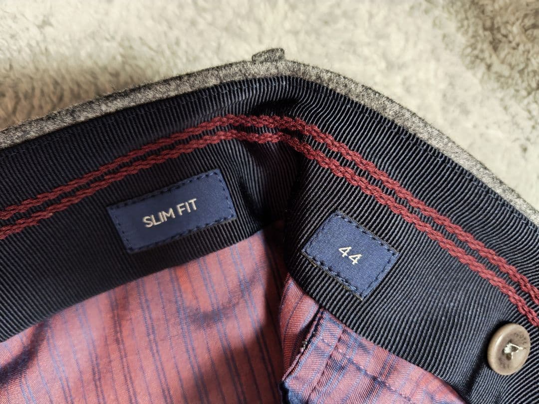 INCOTEX SUPER100's ウール スリムフィット スラックス 44