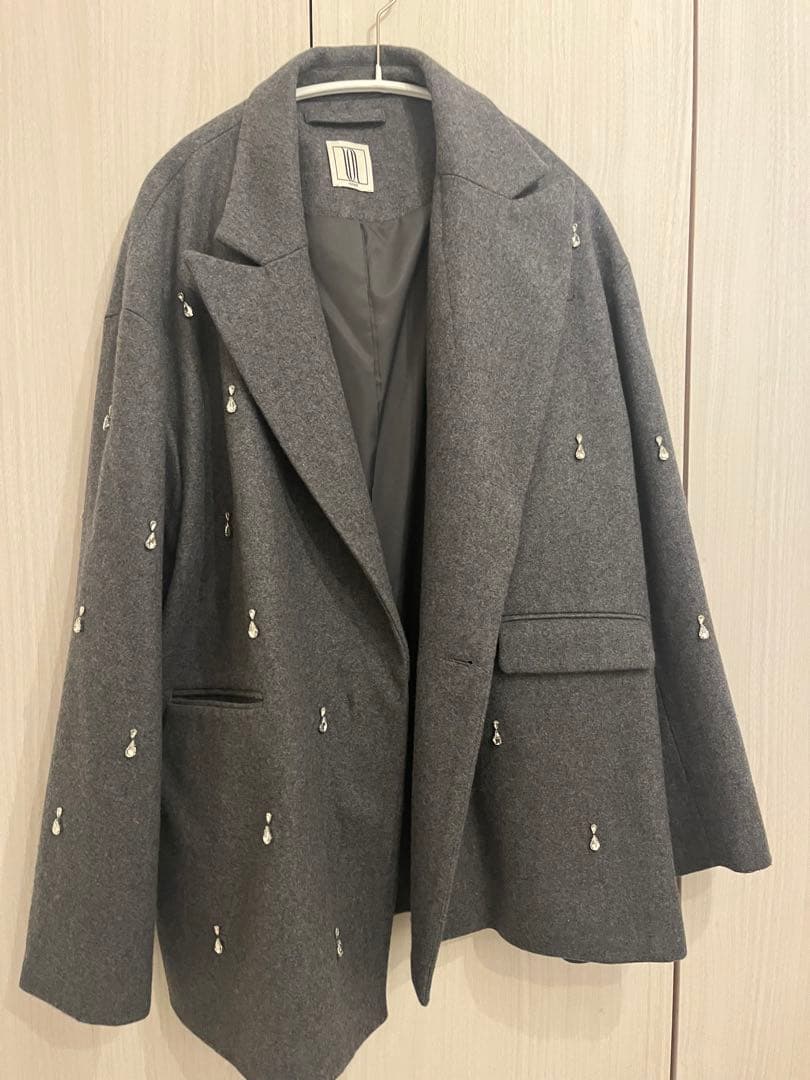 ジャケット・アウター ameri UND ELSA BIJOU WOOL JACKET