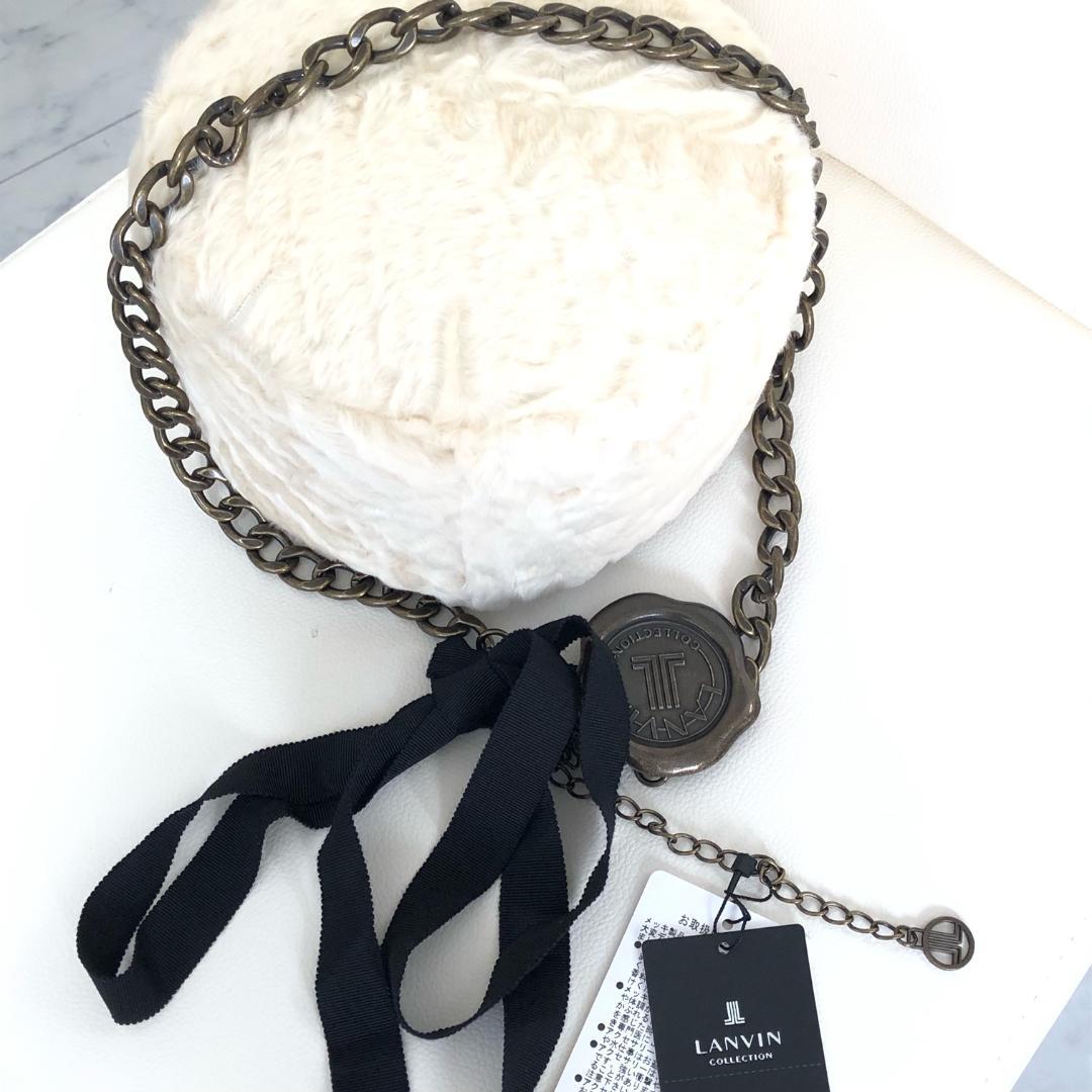 新品タグ＆値札付★3.6万 ランバンチェーンベルト ブラウン＆ブラック 個性的！