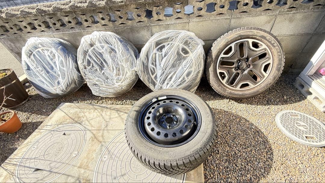 17インチ アルミホイールセット スペアタイヤ付き