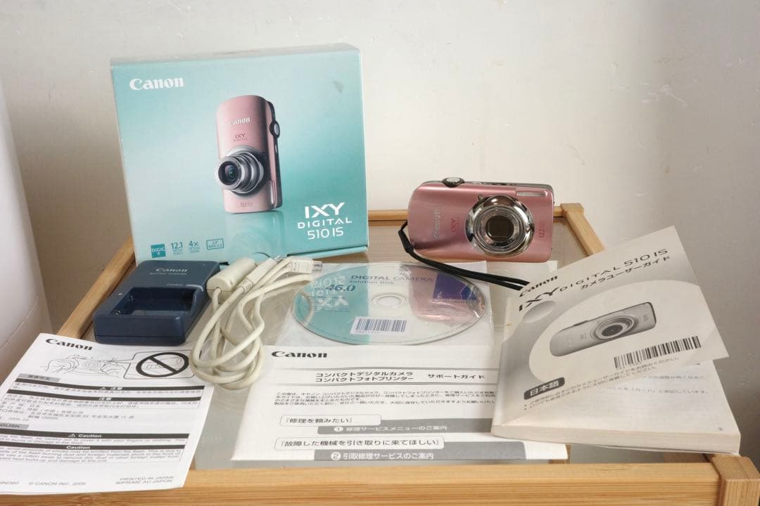 Canon IXY 510IS ピンク　オールドカメラ　オールドコンデジ
