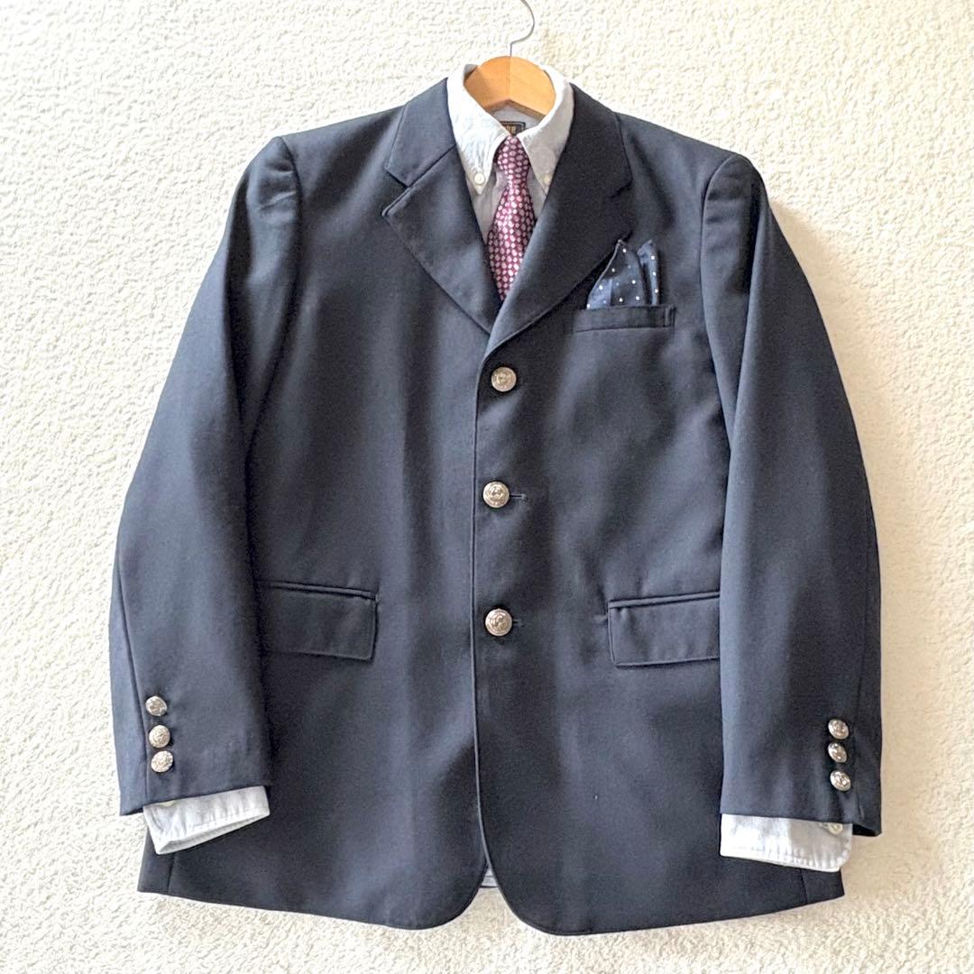 美品　160 男の子　フォーマル　ブレザー　スーツ　5点 銀ボタン　セットアップ