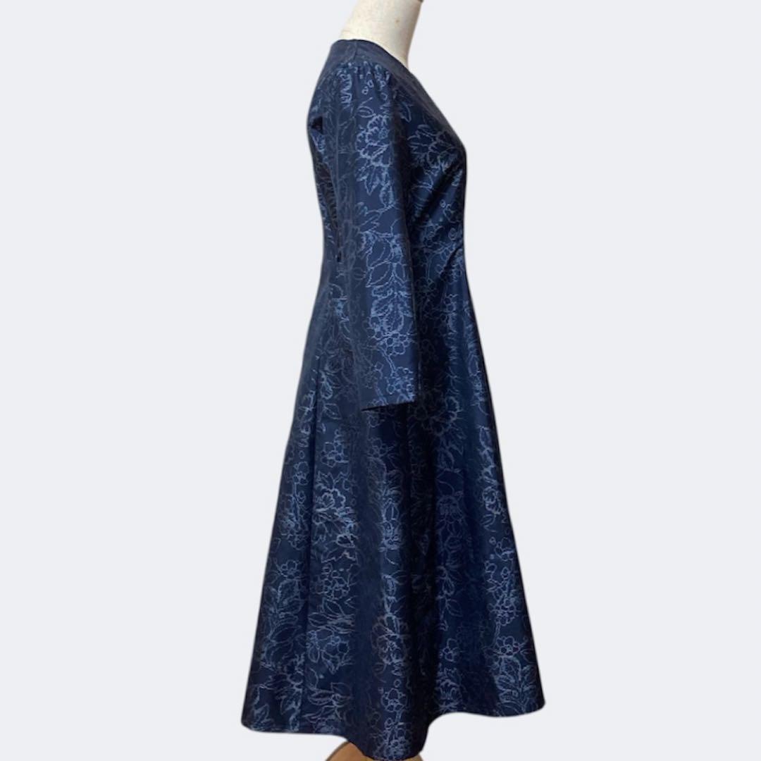 着物リメイク　ワンピース　本場大島紬