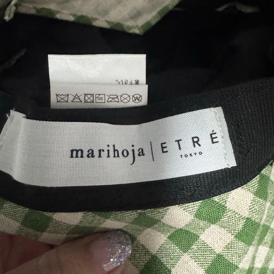 美品 marihoja × ETRE TOKYO パターンソフトキャペリンハット